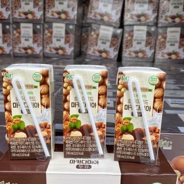 Sữa Nước Macca Hạnh Nhân HQ 190ml (16h/Lốc)
