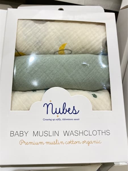 Khăn sữa 2024 - Set xanh dương - Muslin