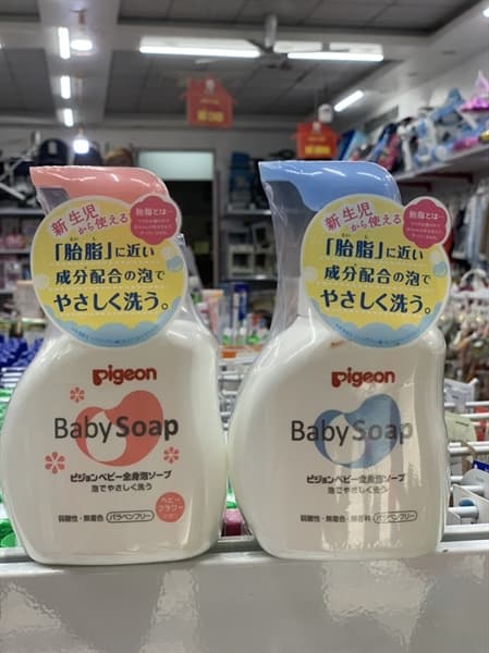 Sữa tắm Pigeon Baby Soap xanh 400ml