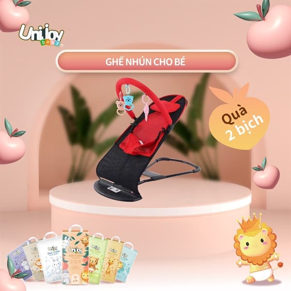 KM Tã Unijoy Skin - Ghế nhún ĐỎ (2 bịch)