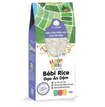 Gạo cám trộn hạt hữu cơ Bebi Rice 400g 12M+