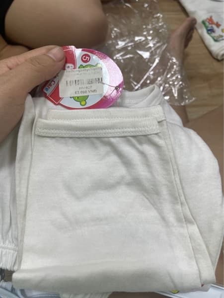 bộ cotton trắng 4