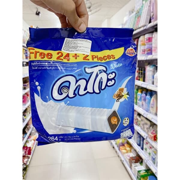 Bánh Dako Vị Sữa - Màu Xanh 9g x 24