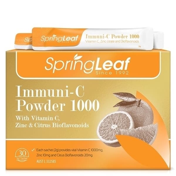 BỘT UỐNG SPRING LEAF IMMUNI-C HỘP 30 GÓI X 2G