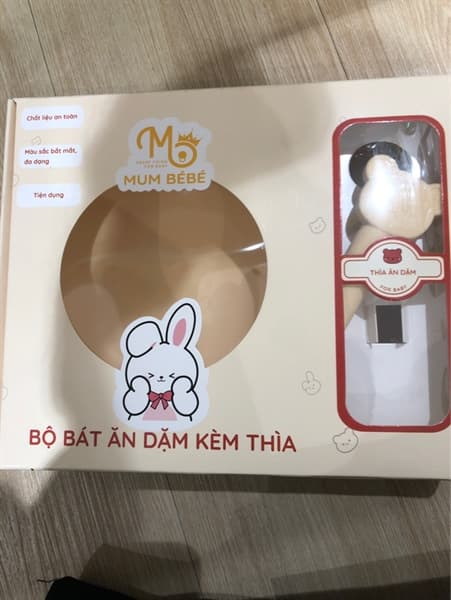 Bộ bát ăn dặm kèm thìa Mum Bebe