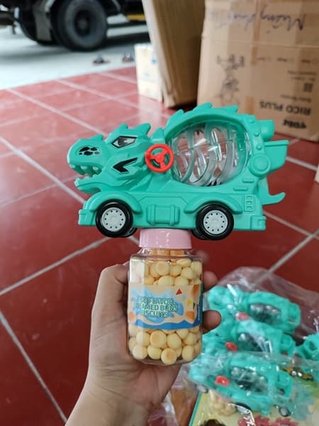 Bánh Steamed buns biscuits vị trứng (Mixer Truck Khủng Long) 45g