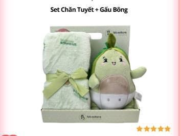 KM Tã Nature - Sét quà tặng chăn tuyết gấu bông (3 bịch)