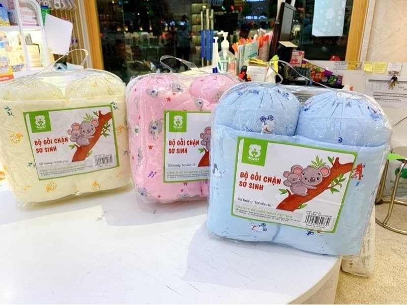 BỘ GỐI CHẶN BÔNG SƠ SINH MIPBI