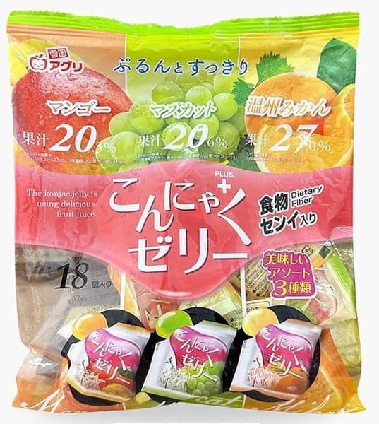 Thạch Aguri mix vị xoài quýt , nho xanh 18c