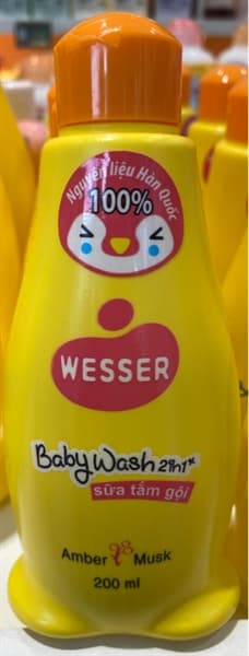 Sữa tắm Wesser 2in1 200ml (hồng )
