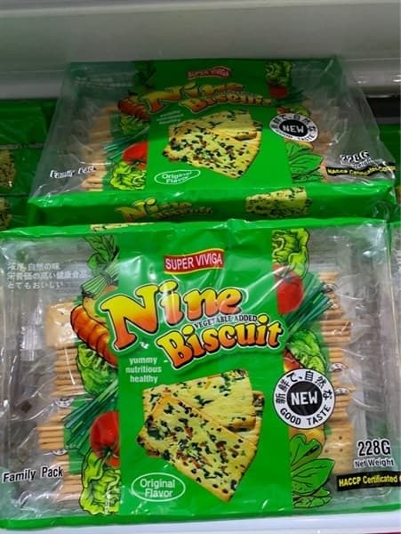 Bánh Nine Vegatable biscuits YMAID(288gr)