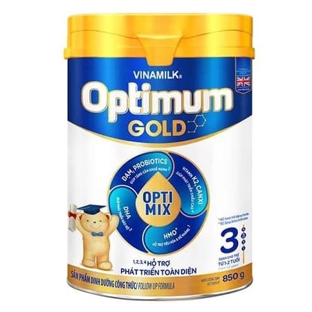 Sữa bột Vinamilk Optimum Gold 3 850g (1-2y)