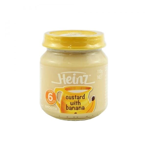 HOA QUẢ NGHIỀN HEINZ VỊ CUSTARD CHUỐI CHO TRẺ TỪ 6 THÁNG TUỔI