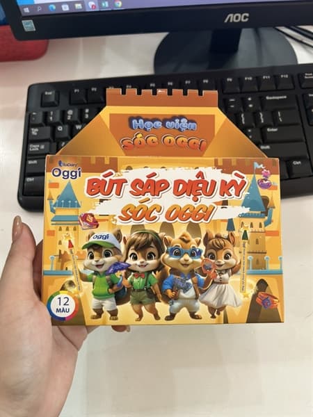 Bút màu sáp sóc Oggi ver 2