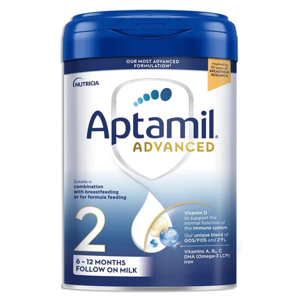 Sữa Aptamil Advanced Anh số 2 cho bé 6-12 tháng 800g