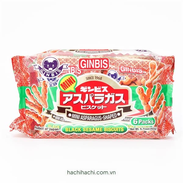 Bánh quy vị mè Ginbis 6 gói x 162g