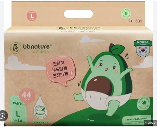 Tã quần BB Nature CARE PLUS (L44)