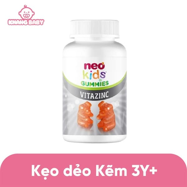 Kẹo dẻo bổ sung kẽm Neo Kids Gummies VitaZinc 60V