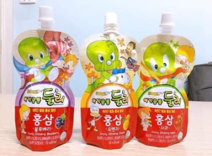 Nước Hồng Sâm Dooly 100ml - Vị Cam (1 lốc/10 tuýp)