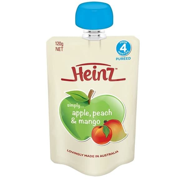 Váng Sữa Heinz - Đào, táo, chuối 4m+