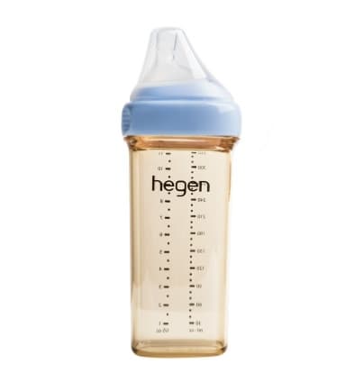 Bình sữa Hegen PPSU 330ml núm ti size L (Cổ màu xanh)
