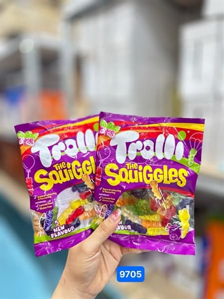 Kẹo dẻo Trolli hình sâu Squiggles 100g