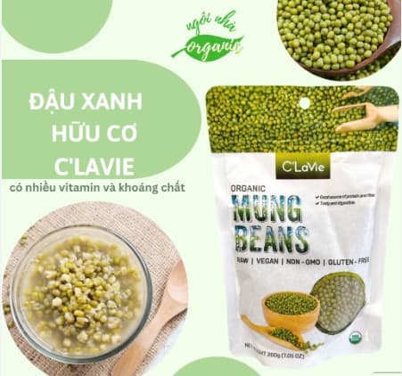 Đậu xanh hữu cơ C'LaVie 200g