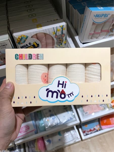 Hộp khăn 4 lớp sét 5 cái hình