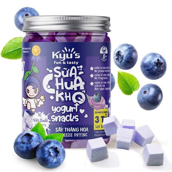 Sữa chua khô sấy thăng hoa 35g - Việt quất
