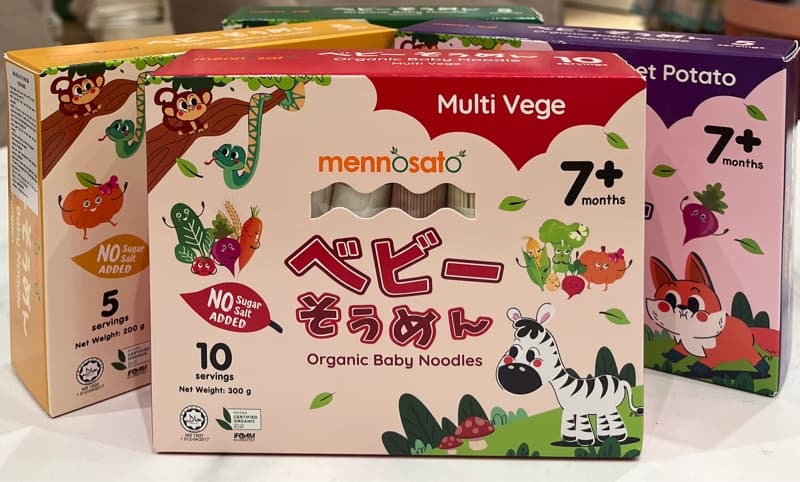 Mỳ sợi hữu cơ- Hỗn Hợp Rau Củ MenNoSato (300g)