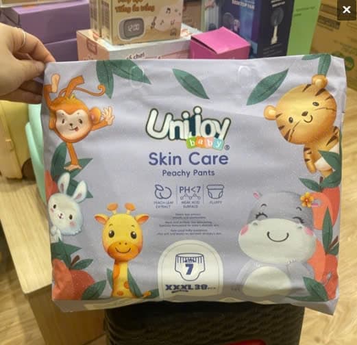 Tã Quần Unijoy SKIN size 3XL38 (NGÀY)