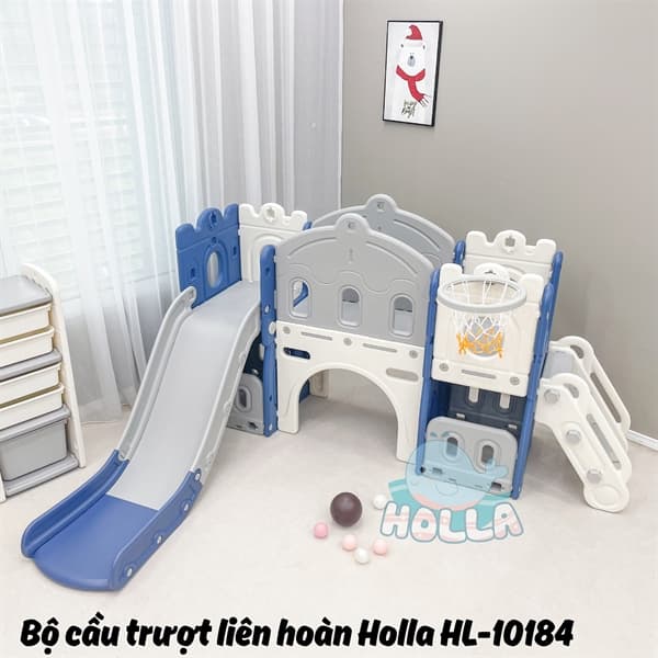 Cầu trượt liên hoàn Holla - Xanh
