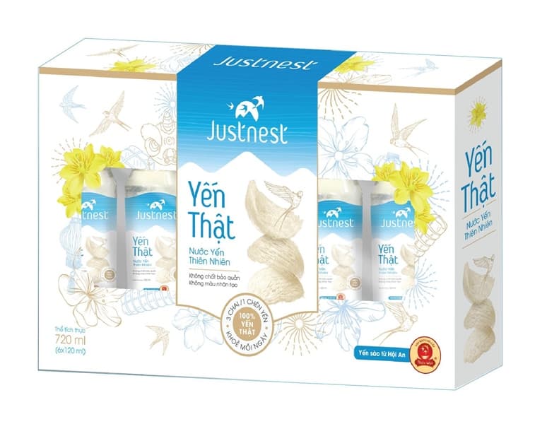 Hộp 6 lọ nước yến sào Just nest