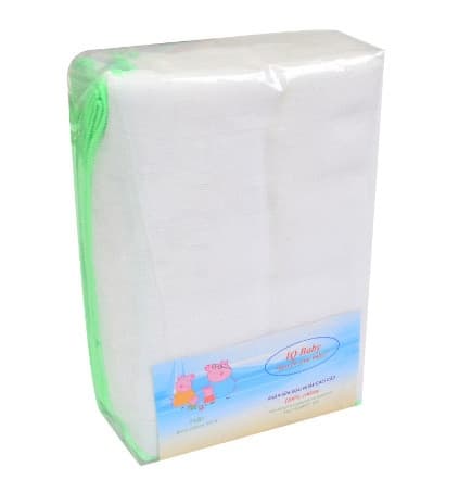 Khăn sữa sợi mịn nhật 4L IQ Baby 28x36 trung (10c/bịch)