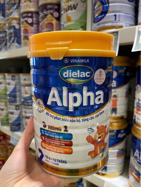 Sữa bột Vinamilk Dielac Alpha Step 2 900g (6-12 tháng)