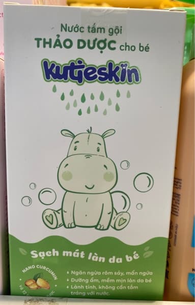 Nước tắm gội thảo dược cho bé Kutieskin
