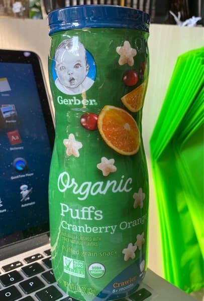BÁNH ĂN DẶM GERBER CAO ORGANIC TỊ TÁO ĐỎ