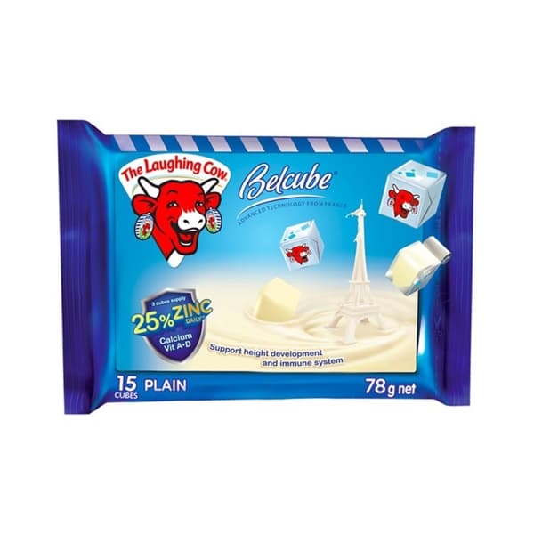 Phô mai vuông Belcube 78g vị sữa