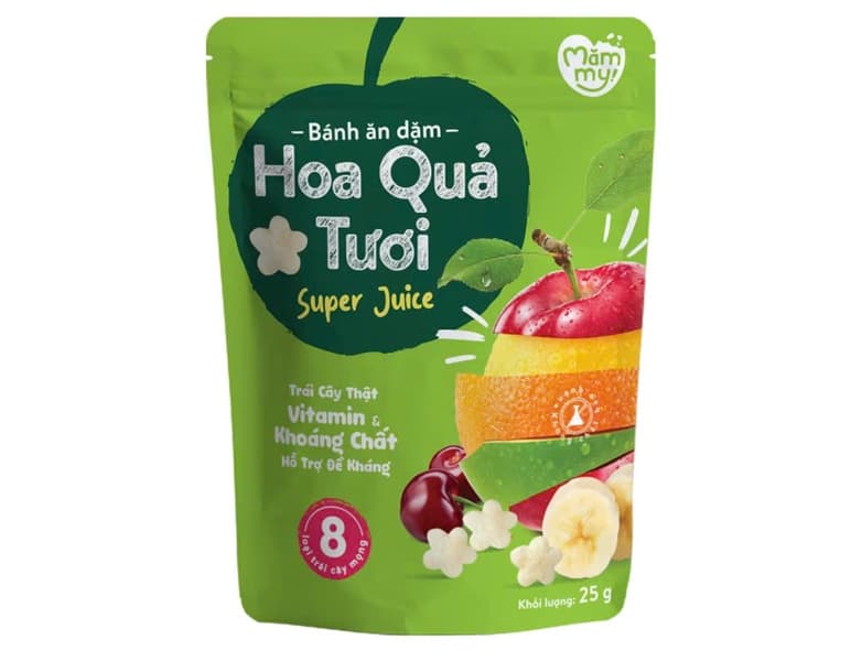 Bánh ăn dặm Mămmy - 6 vị hoa quả 25g