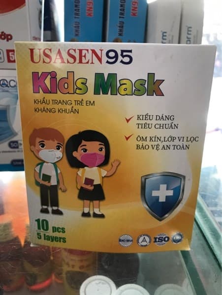 KHẨU TRANG Y TẾ 5 LỚP KHÁNG KHUẨN N95 USASEN