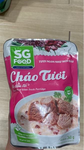 Cháo tươi DELI SGF bò đậu đỏ 240g