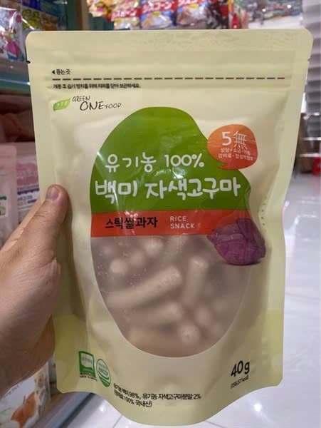 BÁNH GẠO ONE FOOD DẠNG QUE KHOAI LANG TÍM 5M+