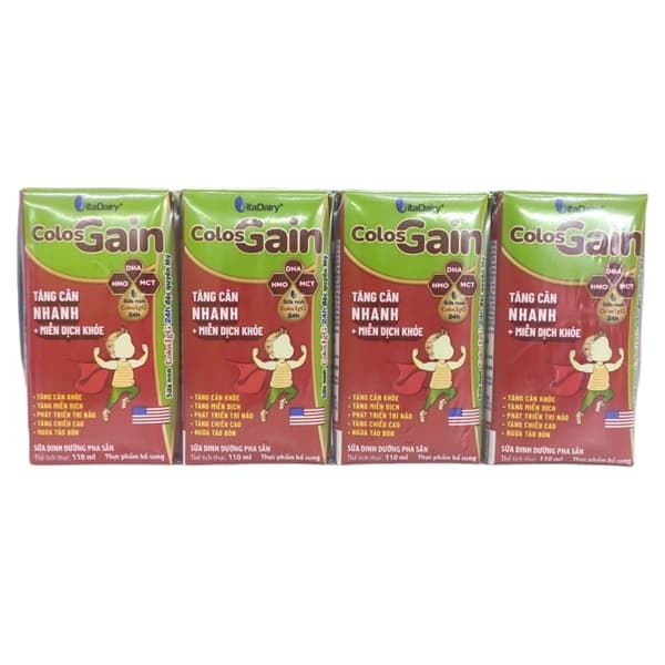 Sữa nước VitaDairy Colos Gain 110ml