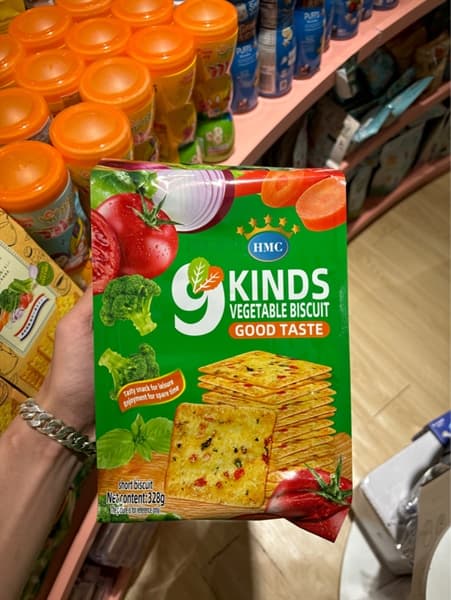 Bánh rau củ 9 loại HMC Kinds 328g