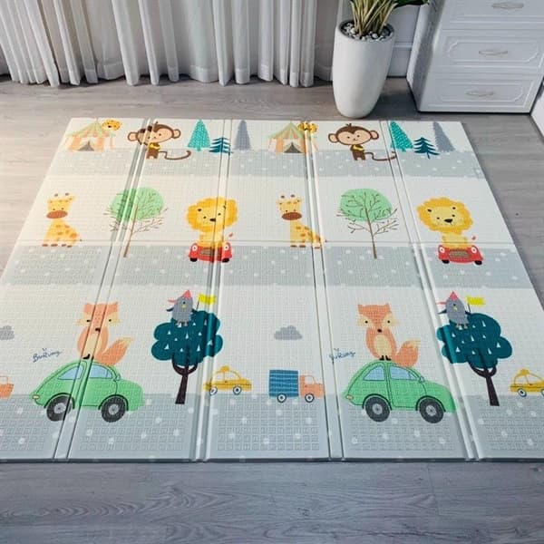 Honper - Thảm gấp gọn - Mẫu SƯ TỬ- KT: 1m8 x 2m x 1.5cm