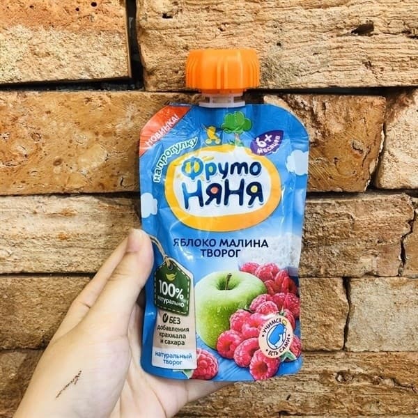 Trái cây ghiền Fluto - táo, mâm xôi, phô mai