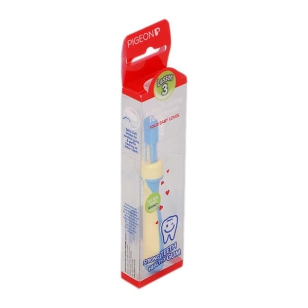 Bàn chải đánh răng Pigeon cho bé bước 3 (12m - 18m ) xanh
