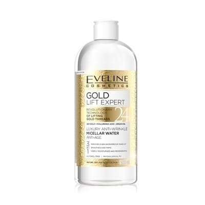 NƯỚC TẨY TRANG EVELINE GOLD LIFT EXPERTCHỐNG NHĂN DA 3 TÁC ĐỘNG 500ML