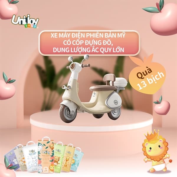 KM Tã Unijoy Skin - Xe máy điện phiên bản mỹ 985 (13 bịch)