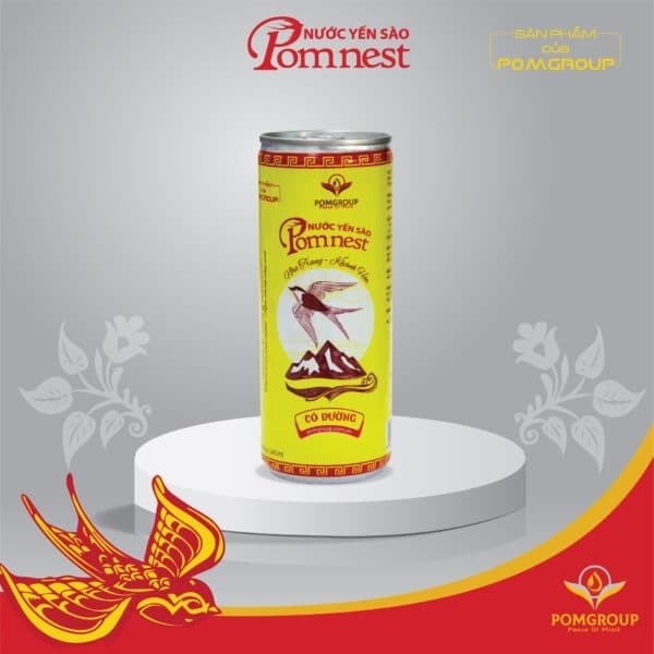 Lốc nước yến đường ăn kiêng Pomnest (6lon/lốc)